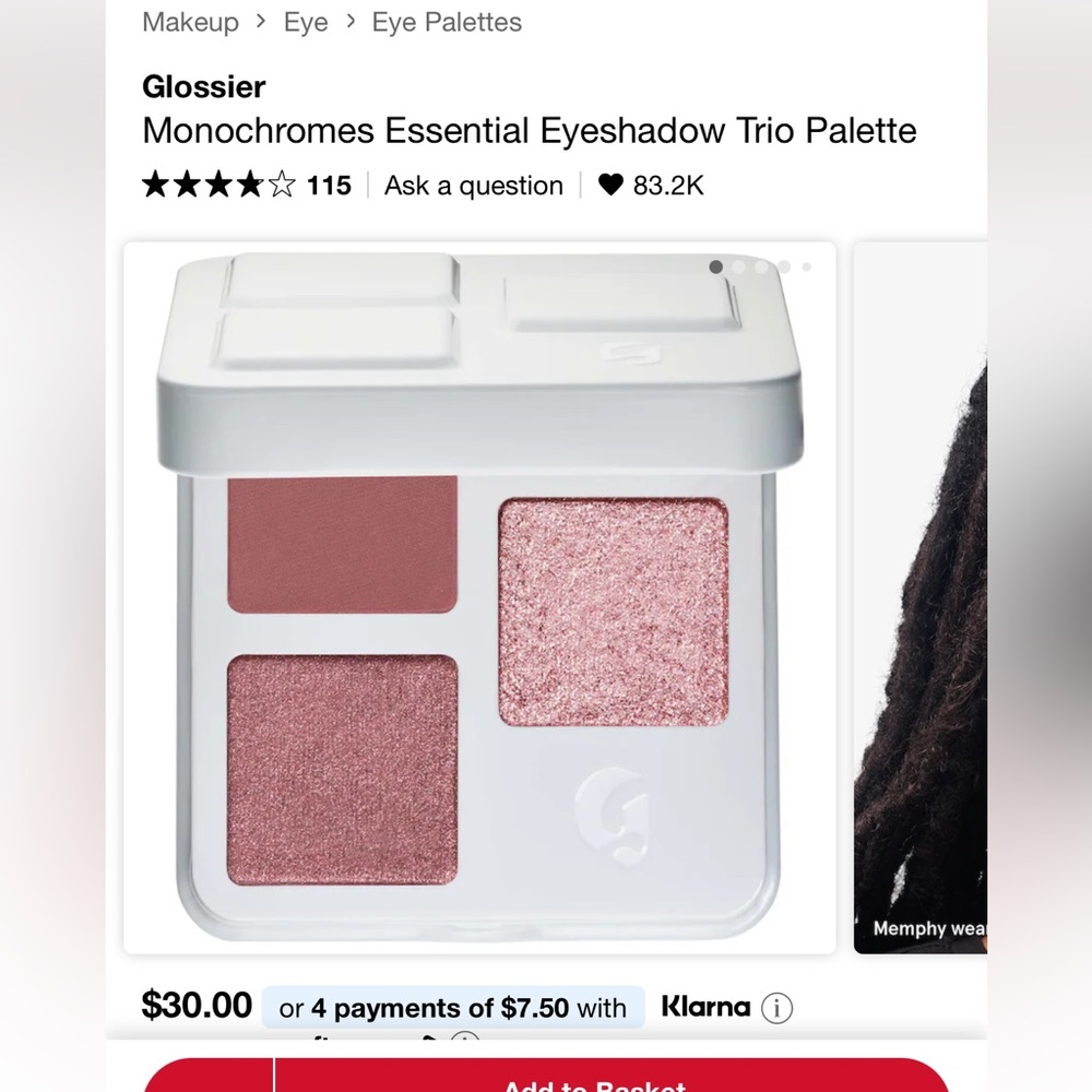 Glossier Monochrome Eyeshadow Palette - Heather